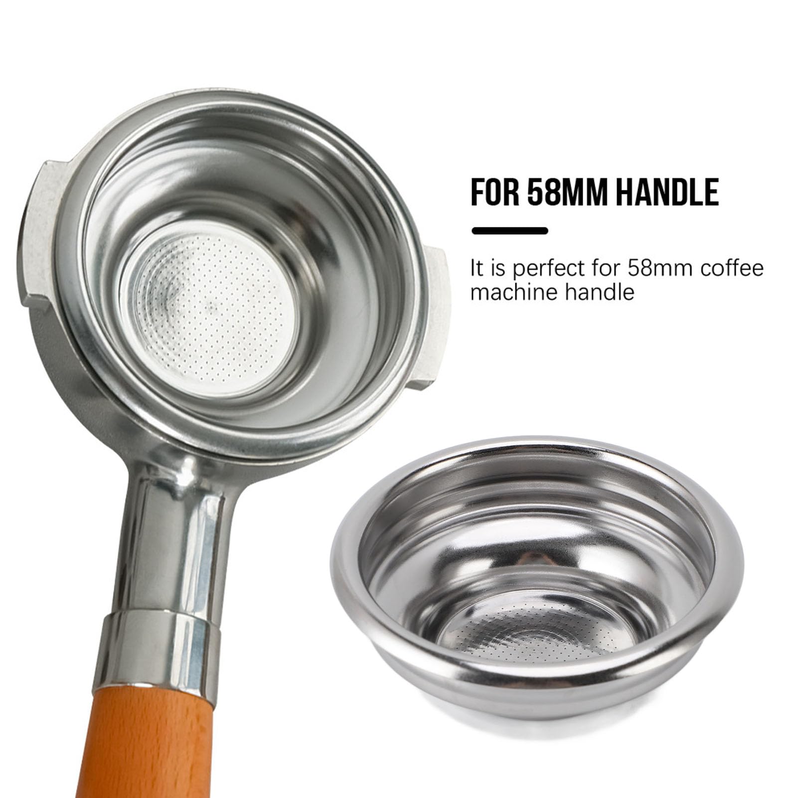 Amazon | 2個エスプレッソポルタフィルターフィルターバスケット - 1